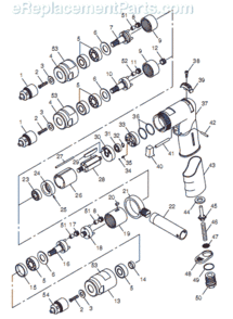 Page A Diagram and Parts List for CP789R-42 T025198 Chicago Pneumatic Drill
